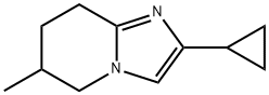 Imidazo[1,2-a]pyridine, 2-cyclopropyl-5,6,7,8-tetrahydro-6-methyl- 结构式