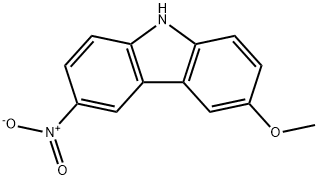 9H-Carbazole, 3-methoxy-6-nitro- 结构式