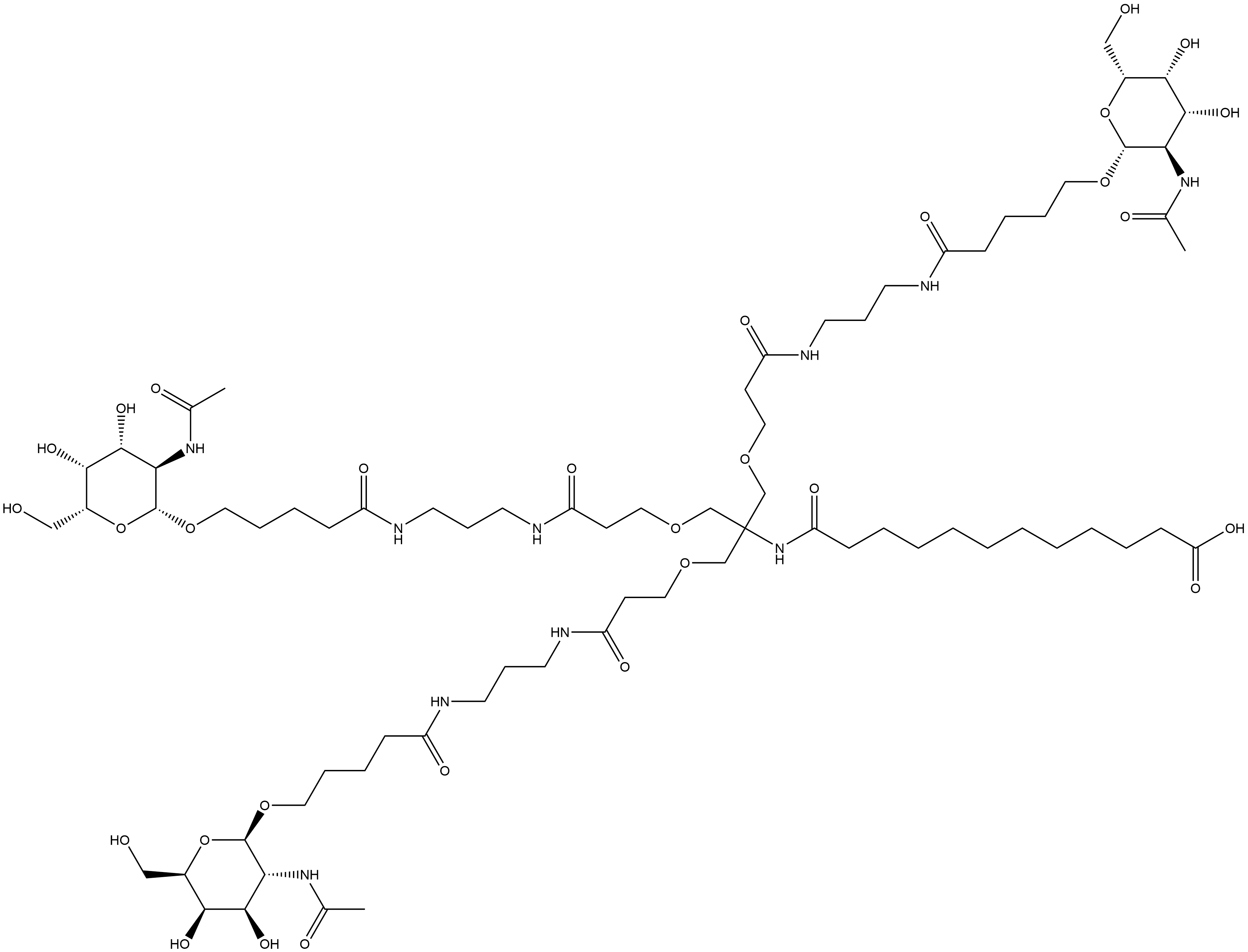 TRIANTENNARY GALNAC ACID #1 结构式