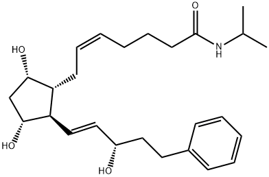 化合物 17-PHENYL TRINOR PROSTAGLANDIN F2Α ISOPROPYL AMIDE 结构式