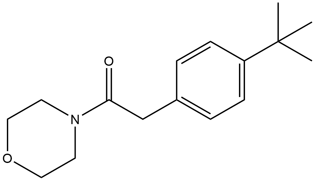 2-[4-(1,1-Dimethylethyl)phenyl]-1-(4-morpholinyl)ethanone 结构式