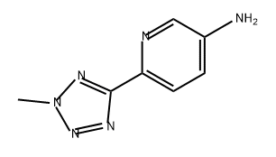 杂质22 6-(2-甲基-2H-四唑-5-基)吡啶-3-胺 结构式