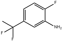 5-(1,1-二氟乙基)-2-氟苯胺 结构式