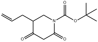 5-烯丙基-2,4-二氧代哌啶-1-羧酸叔丁酯 结构式