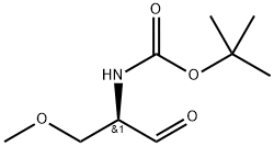 (R)-(1-甲氧基-3-氧代丙-2-基)氨基甲酸叔丁酯 结构式