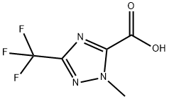 1-甲基-3-(三氟甲基)-1H-1,2,4-三唑-5-羧酸 结构式