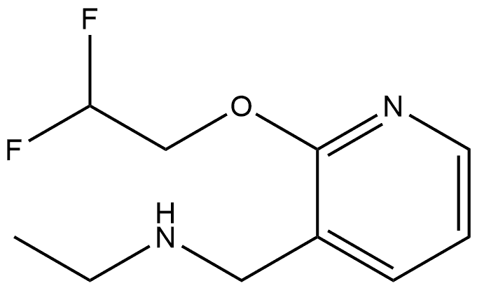 2-(2,2-Difluoroethoxy)-N-ethyl-3-pyridinemethanamine 结构式