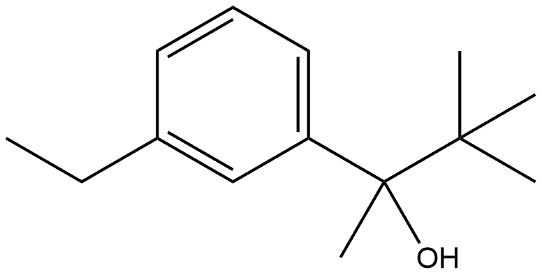 α-(1,1-Dimethylethyl)-3-ethyl-α-methylbenzenemethanol 结构式