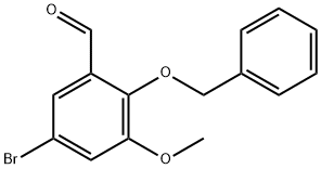 5-溴-3-甲氧基-2-苯甲氧基苯甲醛 结构式