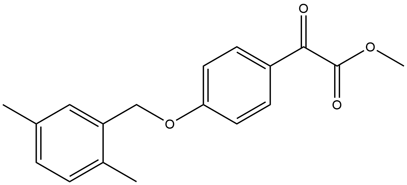 Methyl 4-[(2,5-dimethylphenyl)methoxy]-α-oxobenzeneacetate 结构式