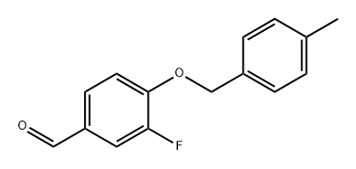 Benzaldehyde, 3-fluoro-4-[(4-methylphenyl)methoxy]- 结构式