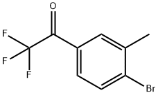 1-(4-溴-3-甲基苯基)-2,2,2-三氟乙酮 结构式