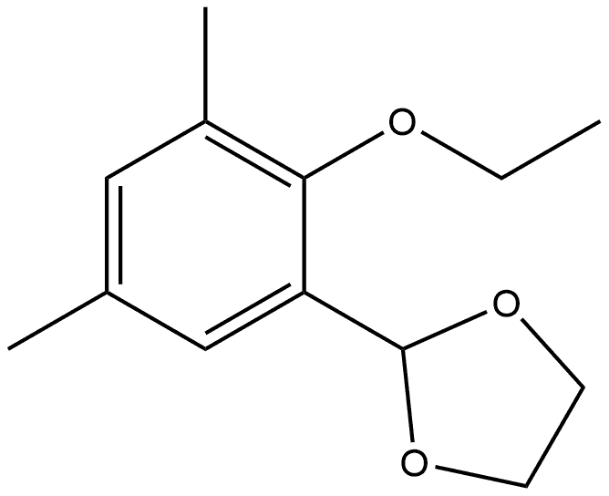 2-(2-Ethoxy-3,5-dimethylphenyl)-1,3-dioxolane 结构式