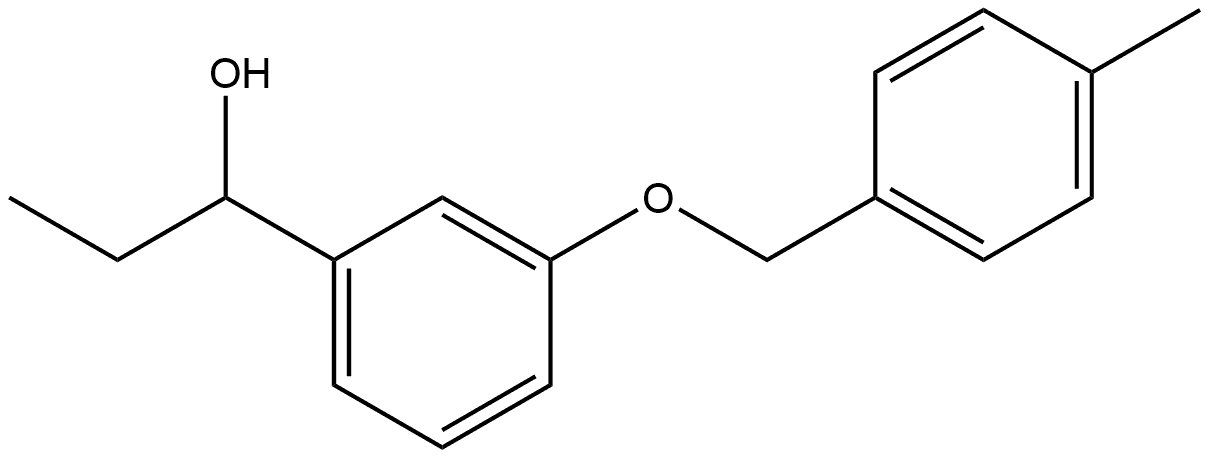 α-Ethyl-3-[(4-methylphenyl)methoxy]benzenemethanol 结构式