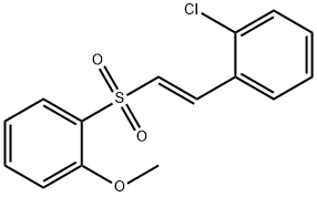 Benzene, 1-chloro-2-[(1E)-2-[(2-methoxyphenyl)sulfonyl]ethenyl]- 结构式