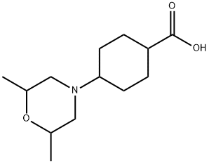 Cyclohexanecarboxylic acid, 4-(2,6-dimethyl-4-morpholinyl)- 结构式