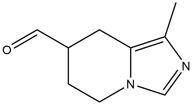 5,6,7,8-Tetrahydro-1-methylimidazo[1,5-a]pyridine-7-carboxaldehyde 结构式