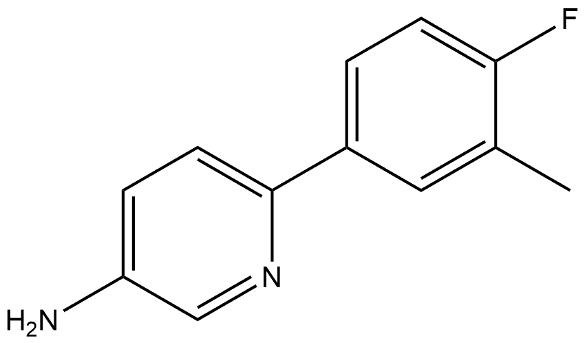 6-(4-Fluoro-3-methylphenyl)-3-pyridinamine 结构式