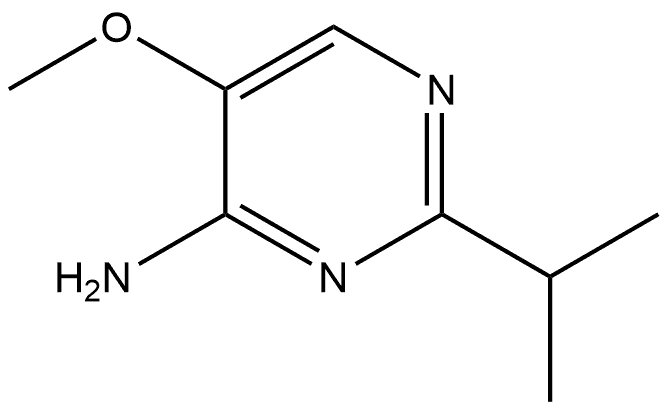 5-甲氧基-2-(1-甲基乙基)-4-嘧啶胺 结构式