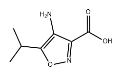 4-氨基-5-异丙基异噁唑-3-羧酸 结构式