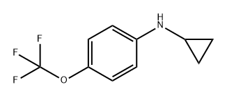 Benzenamine, N-cyclopropyl-4-(trifluoromethoxy)- 结构式
