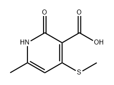 6-甲基-4-(甲硫基)-2-氧基-1,2-二氢吡啶-3-羧酸 结构式
