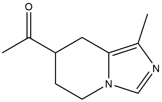 1-(5,6,7,8-Tetrahydro-1-methylimidazo[1,5-a]pyridin-7-yl)ethanone 结构式