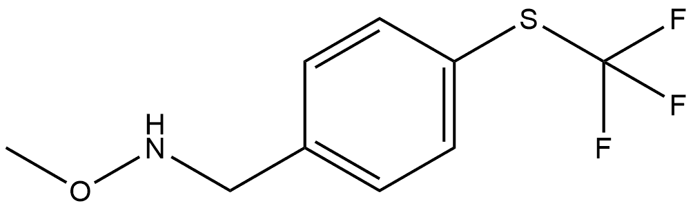 N-Methoxy-4-[(trifluoromethyl)thio]benzenemethanamine 结构式