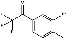 1-(3-溴-4-甲基-苯基)-2,2,2-三氟乙酮 结构式