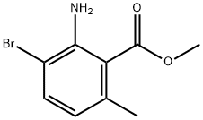 2-氨基-3-溴-6-甲基苯甲酸甲酯 结构式