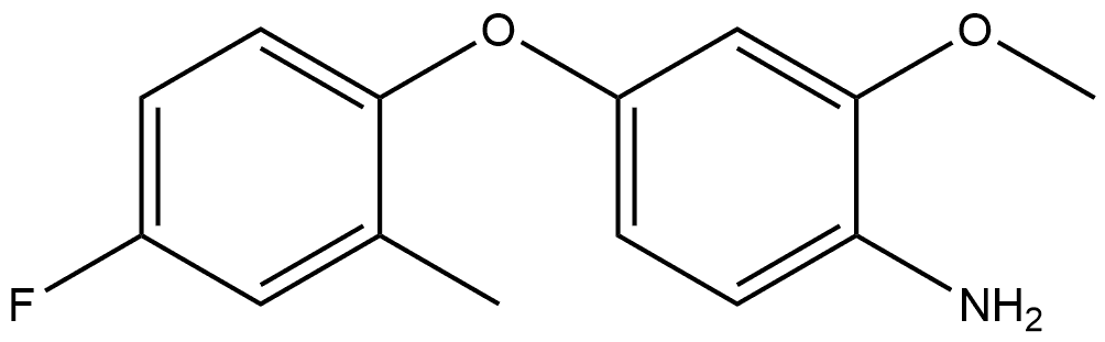 4-(4-Fluoro-2-methylphenoxy)-2-methoxybenzenamine 结构式