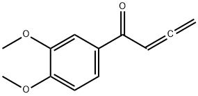 1-(3,4-二甲氧基苯基)-2,3-丁二烯-1-酮 结构式