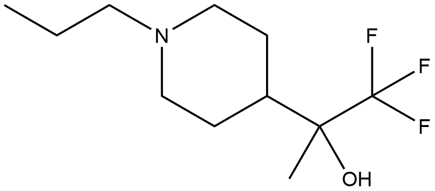 1,1,1-trifluoro-2-(1-propylpiperidin-4-yl)propan-2-ol 结构式