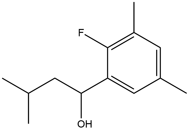 2-Fluoro-3,5-dimethyl-α-(2-methylpropyl)benzenemethanol 结构式