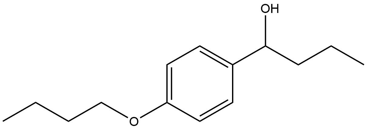 1-(4-丁氧基苯基)丁-1-醇 结构式