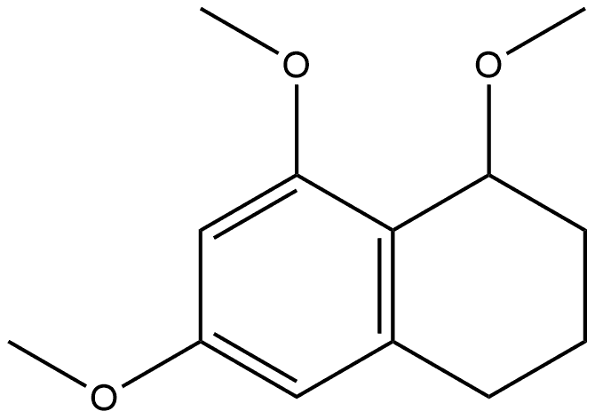 1,2,3,4-Tetrahydro-1,6,8-trimethoxynaphthalene 结构式
