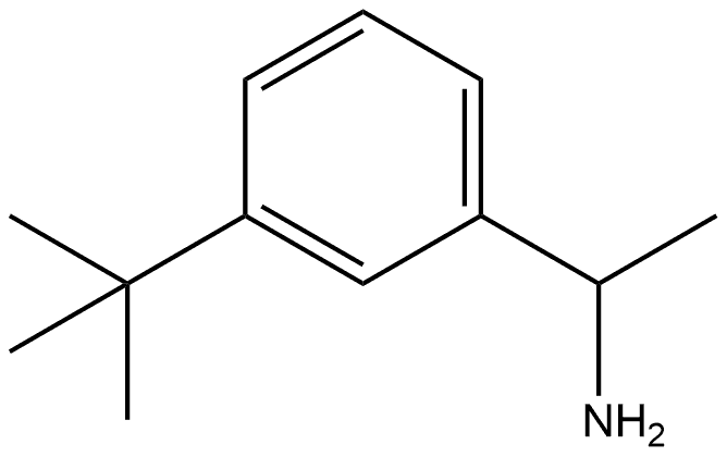 1-(3-叔丁基-苯基)-乙胺 结构式