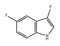 3,5-二氟-1H-吲哚 结构式
