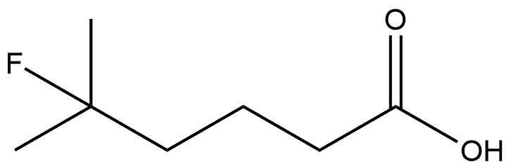 5-氟-5-甲基己酸 结构式