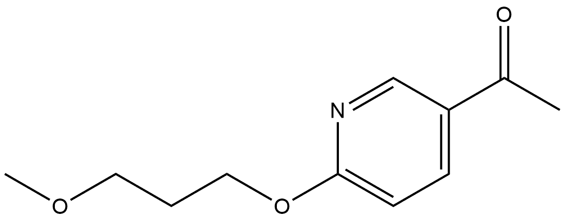 1-[6-(3-Methoxypropoxy)-3-pyridinyl]ethanone 结构式