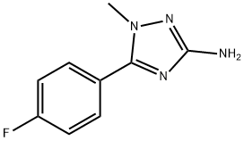 1H-1,2,4-Triazol-3-amine, 5-(4-fluorophenyl)-1-methyl- 结构式