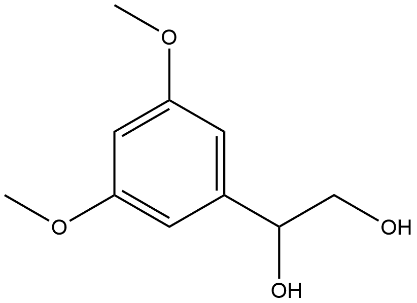 1-(3,5-Dimethoxyphenyl)-1,2-ethanediol 结构式