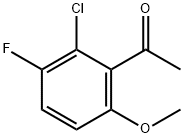 Ethanone, 1-(2-chloro-3-fluoro-6-methoxyphenyl)- 结构式