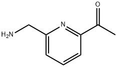 1-[6-(氨甲基)-2-吡啶基]乙酮 结构式