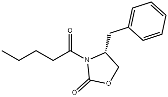 2-Oxazolidinone, 3-(1-oxopentyl)-4-(phenylmethyl)-, (4R)- 结构式