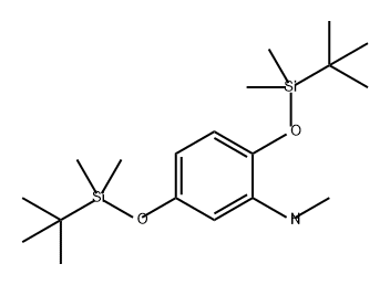 Benzenamine, 2,5-bis[[(1,1-dimethylethyl)dimethylsilyl]oxy]-N-methyl- 结构式