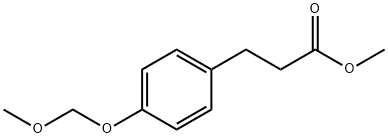 Benzenepropanoic acid, 4-(methoxymethoxy)-, methyl ester 结构式