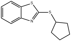 Benzothiazole, 2-(cyclopentylthio)- 结构式