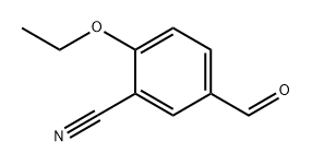 2-乙氧基-5-甲酰基苄腈 结构式