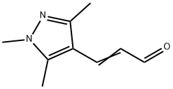 3-(1,3,5-三甲基-1H-吡唑-4-基)丙烯醛 结构式